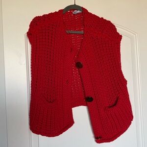 Zara Knit Sweater with Gold Buttons